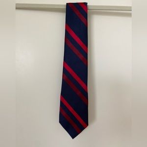 Boys Navy w/Red Stripe Lord and Taylor Tie